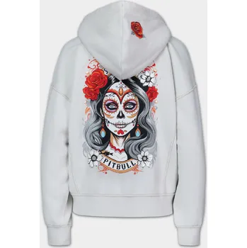 Dámské oblečení PITBULL WEST COAST Dámská mikina Santa-Murte KPZ - bílá - PWC_OSANTAMRTKPZ_WHT Velikosti: M/L