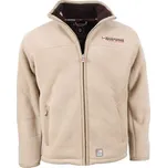 ANAPURNA mikina pánská fleece UGANDA MEN 007 s kožíškem béžová XL