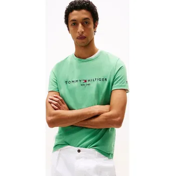 Pánské tričko Tommy Hilfiger pánské zelené tričko - S