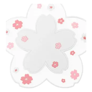 Podtácek Podtácek květina 15,5 cm Podložka pod hrnek a sklenici Dekorativní textilní podložka na stůl z polyesteru bílá