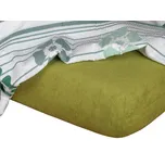 DADKA VRACOV Froté prostěradlo olivové Rozměr: 90x180x20