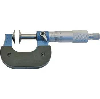 Třmenový mikrometr 75-100mm na ozubená kola , talířkový mikrometr , KMITEX KCZ-7054