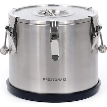 Termoska PRESTONA Termoska k přepravě potravin 15 l z nerezové oceli s podstavcem z umělé hmoty | PRESTONA, P59115
