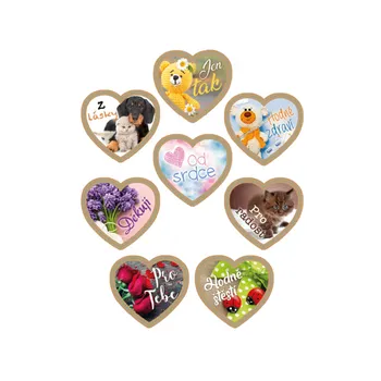 Čokoláda Gunthart Nugátové srdíčko Emotions 24g