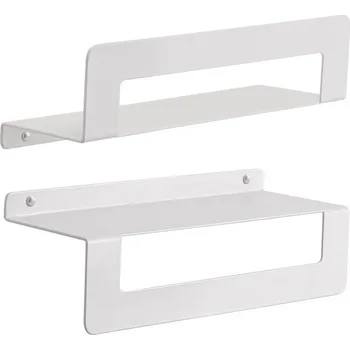 Mýdlenka Gedy CLEO polička s držákem ručníků 300mm, bílá mat 2019023