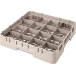 Cambro Koš Camrack 16 pozic, výška sklenice 9 cm - Béžová| TOM, R-16S318-184