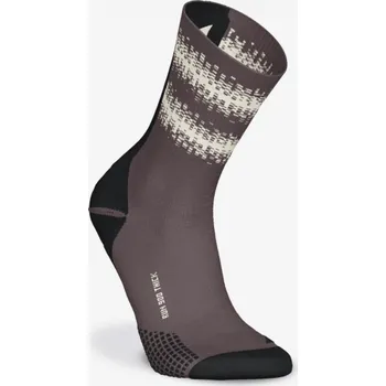 KIPRUN Běžecké vysoké ponožky Run 900 silné 39/42 FIALOVÁ|KAŠTANOVÁ