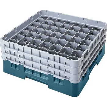 Cambro Koš Camrack 49 pozic, výška sklenice 13,2 cm - Tyrkysová| TOM, R-49S434-414