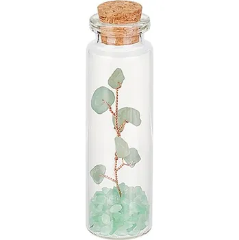 Drahý kámen Magieprirody.cz Strom života Avanturin zelený v lahvičce ze skla #ZB538 výška 7 cm