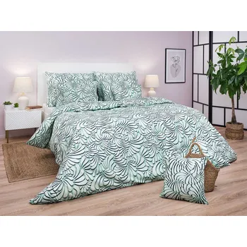 DADKA VRACOV Povlečení bavlna Iluze 2 mentol 140x240, 70x90 cm