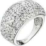 EVOLUTION GROUP CZ Stříbrný prsten velký s krystaly Preciosa, vel: 54 - velikost 54 - 35028.1