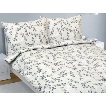 Povlečení bavlna na dvoudeku Béžová,Šedá,Červená BX1001456 - 1ks 180x200, 2ks 70x90 cm