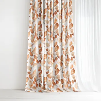 Závěs Dekorační závěs - Otisky listů 140x150 cm