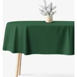 Oválný teflonový ubrus - tmavě zelený 140 x 180 cm