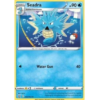 Karetní hra Pokémon BST 032/163 Seadra - Battle Styles Stav: Near Mint, Verze: REVERSE HOLO
