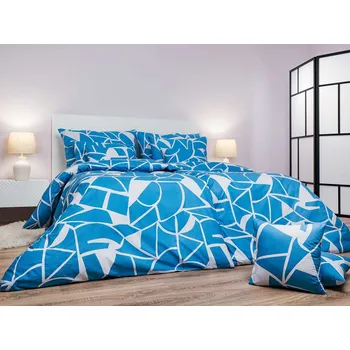 DADKA VRACOV Povlečení bavlna Julius modrý 200x200, 2x70x90 cm