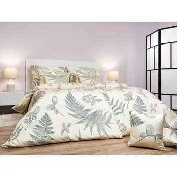 DADKA VRACOV Povlečení satén Kapradí banán 140x240, 70x90 cm