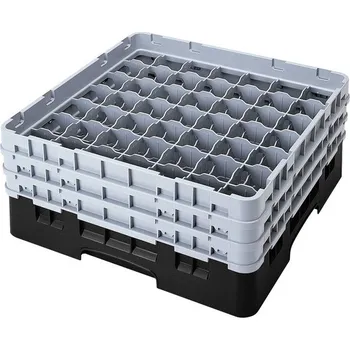 Cambro Koš Camrack 49 pozic, výška sklenice 17,4 cm - Černá| TOM, R-49S638-110