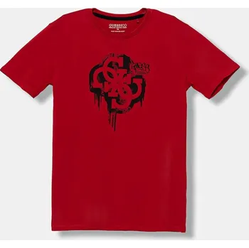 Dětská móda Dětské bavlněné tričko Guess L5BI00.I3Z14.9BYA červená 33X, vel. 136-146