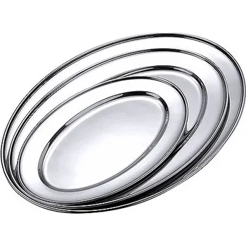 CONTACTO Tác oválný z nerezové oceli 300x220x18 mm | CONTACTO, 3/300
