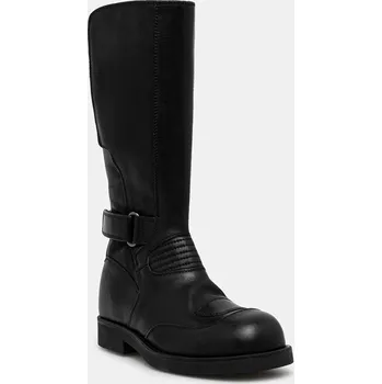 Dámské kozačky Kožené kozačky MM6 Maison Margiela S66WW0100.P7431.T8013 černá 99X, EUR 36