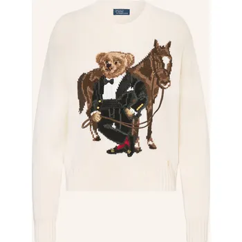 Dámský svetr Polo Ralph Lauren Dámský Svetr, krémová / hnědá / černá, 40