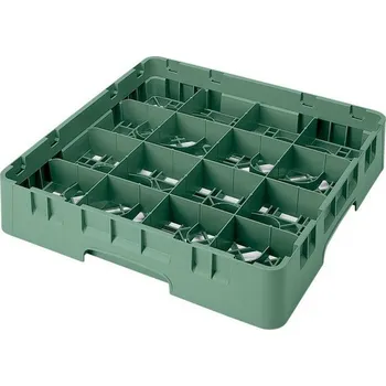 přísavka na sklo Cambro Koš Camrack 16 pozic, výška sklenice 9 cm - Zelená| TOM, R-16S318-119