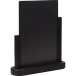 CONTACTO Tabule na menu s dřevěným podstavcem 210x150 mm, černý | CONTACTO, 7685/215