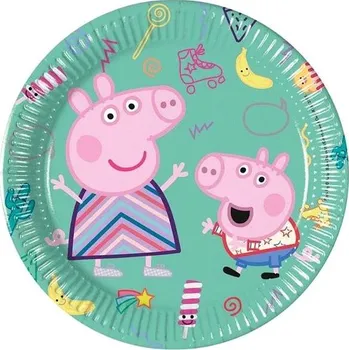 Talíř GODAN Papírové talíře Prasátko Peppa 20 cm 8 ks