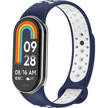 Eternico Sporty pro Xiaomi Smart Band 8 / 9 / 10 aqua blue and white