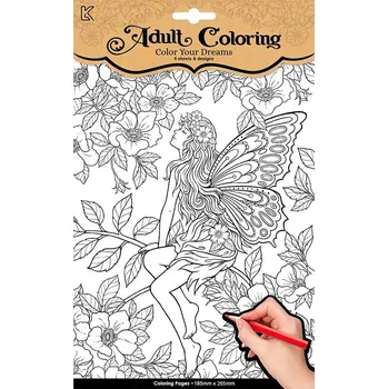 Magnetická kreslící tabulka Omalovánky pro dospělé - Víla