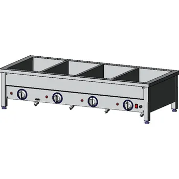 Vodní skútr EGAZ Elektrická ohřevná vana 4-komorová, 1400x600x350 mm, 3,2 kW | EGAZ, BE-4NS