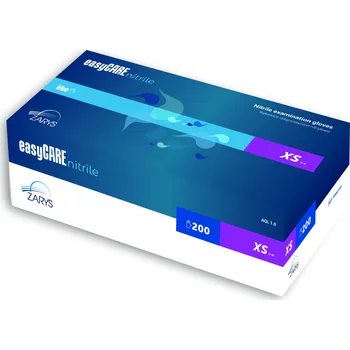 Rukavice na úklid ZARYS Nitrilové rukavice, modré, balení 200 ks XS | ZARYS, RNB-XS-200