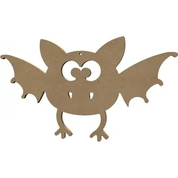 Vánoční dekorace Dřevěný výřez k dekoraci Gomille závěsný, 30 x 17 cm – roztomilý netopýr