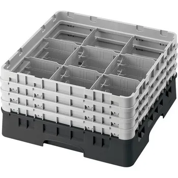 Cambro Koš Camrack 9 pozic, výška sklenice 9 cm - Černá| TOM, R-9S318-110