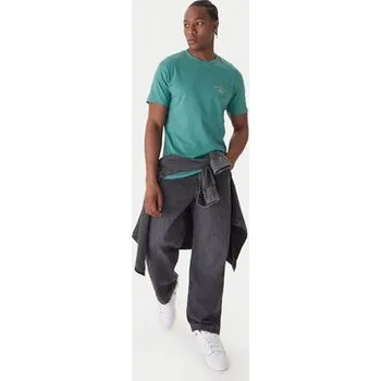 Pánské tričko Quiksilver T-Shirt Anchor EQYZT08178 Zelená Regular Fit M