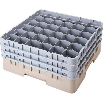 Cambro Koš Camrack 36 pozic, výška sklenice 15,2 cm - Béžová| TOM, R-36S534-184