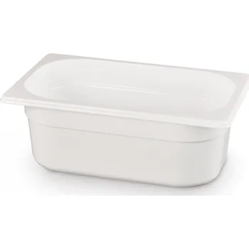 Průsvitná krytina HENDI Gastronádoba GN 1/4 65 mm, 1,8 l, bílá z polykarbonátu | HENDI, 862681