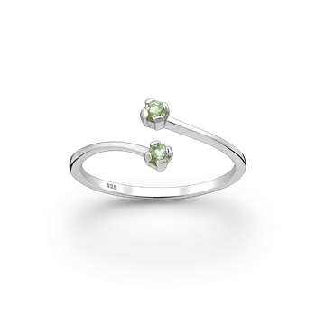 Prsten PERIDOT nastavitelný prsten s olivínem