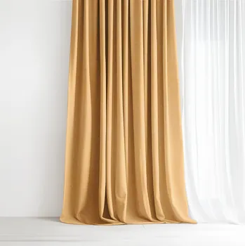 Dekorační závěs Peru - zlatý 220x135 cm