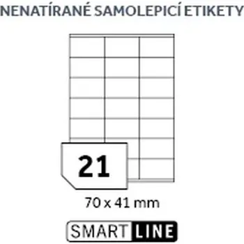 Barevný papír SmartLine EL/MF-21L70X41