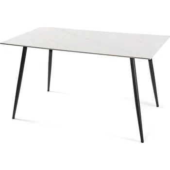 Jídelní stůl Noela Jídelní stůl s keramickou deskou v dekoru bílého mramoru CERAMON 140