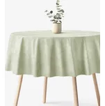 Kulatý ubrus Malaga - zelený režný Ø 170 cm