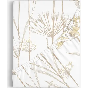 Prostěradlo Bavlněné napínací prostěradlo - Okrasné rostliny 80 x 160 cm