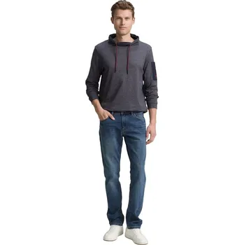 Pánská móda Tričko Tom Tailor Anthrazit/ Dunkelblau 2885137 L