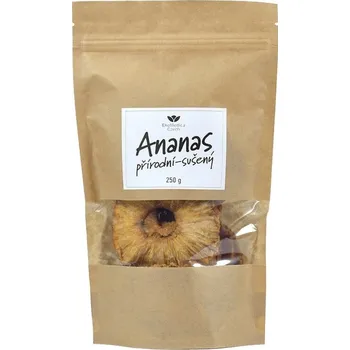 Sušené ovoce Ananas přírodní sušený 250g EkoMedica