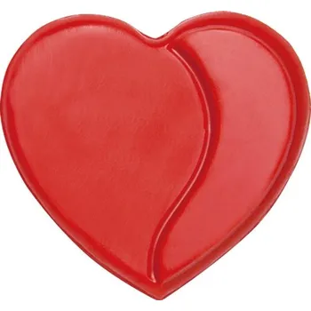 Jedlá dekorace na dort 3D Čokoládové srdce 10ks