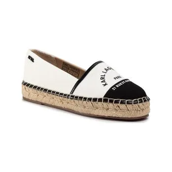 Dámské polobotky Espadrilky KARL LAGERFELD KL80108 Bílá 36
