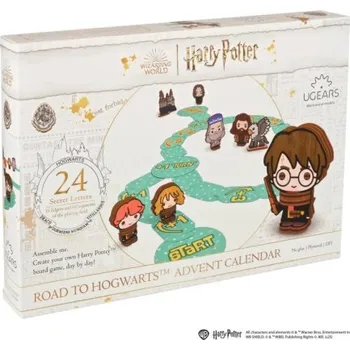 3D puzzle Ugears 3D skládačka Harry Potter Adventní kalendář Stolní hra Cesta do Bradavic