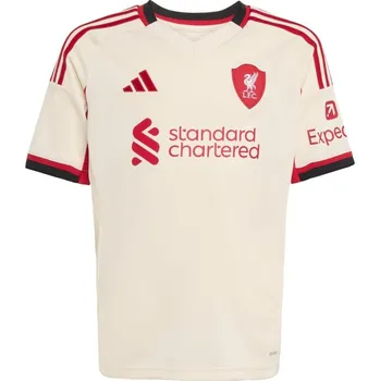 Chlapecké tričko adidas Liverpool Away Shirt 2025 2026 Juniors White 13 Years